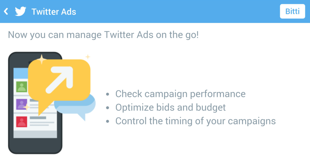 Twitter Reklamlari Mobil Uygulama Paneli