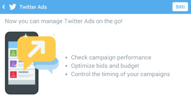 Twitter Reklamlari Mobil Uygulama Paneli